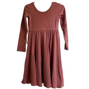 Childhoods Clothing Girls' Long Sleeve Pink Twirl Dress